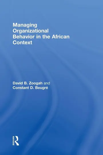 Cover of Managing Organizational Behavior in an African Context