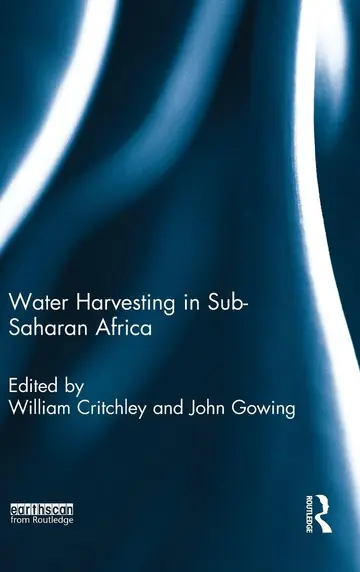 Cover of Water Harvesting in Sub-Saharan Africa