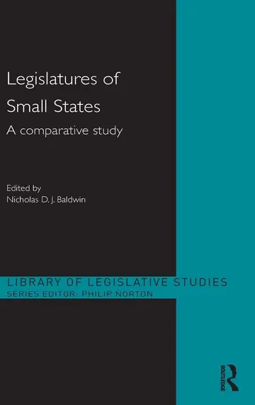 Cover of Legislatures of Small States