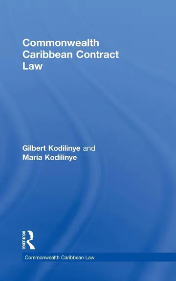 Cover of Commonwealth Caribbean Contract Law