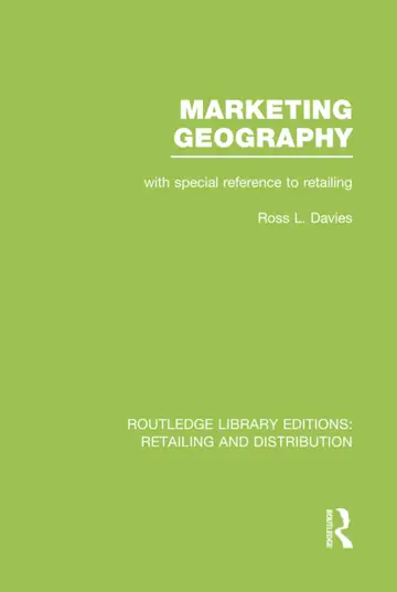 Cover of Marketing Geography