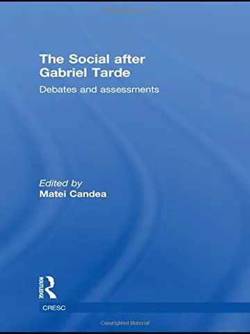 Cover of The Social after Gabriel Tarde