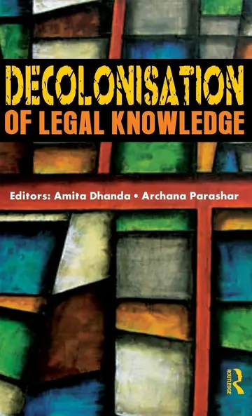 Cover of Decolonisation of Legal Knowledge