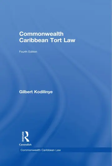 Cover of Commonwealth Caribbean Tort Law