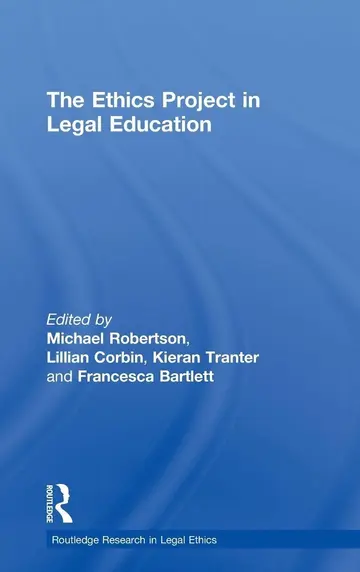 Cover of The Ethics Project in Legal Education