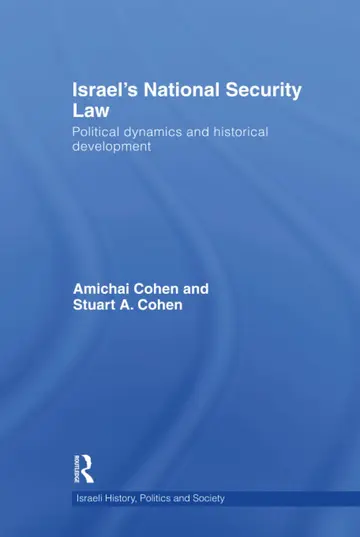Cover of Israel's National Security Law