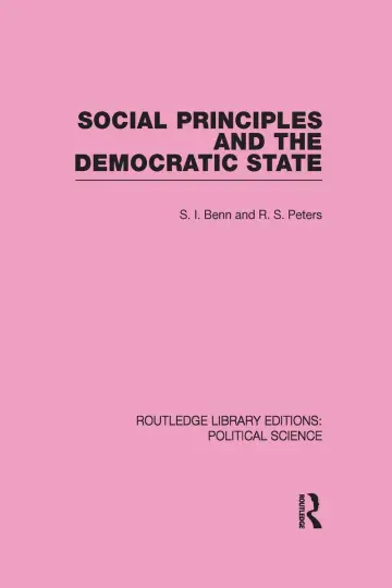 Cover of Social Principles and the Democratic State