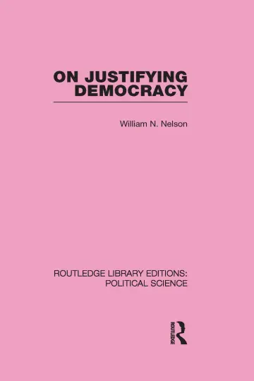 Cover of On Justifying Democracy