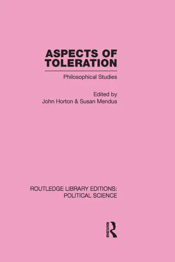 Cover of Aspects of Toleration