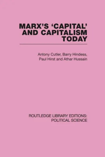 Cover of Marx's 'Capital' and Capitalism Today