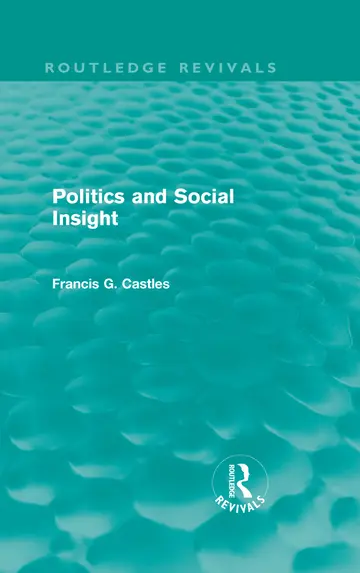 Cover of Politics and Social Insight