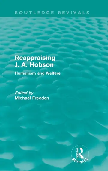 Cover of Reappraising J. A. Hobson