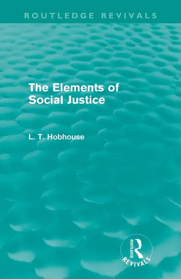 Cover of The Elements of Social Justice