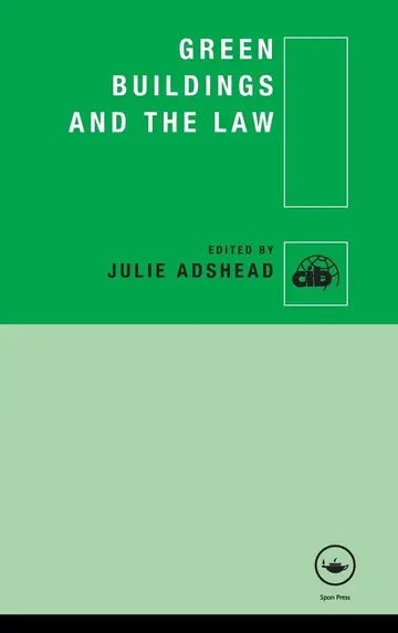Cover of Green Buildings and the Law