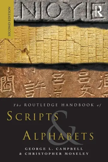Cover of The Routledge Handbook of Scripts and Alphabets