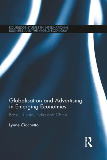 Cover of Globalisation and Advertising in Emerging Economies