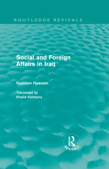 Cover of Social and Foreign Affairs in Iraq