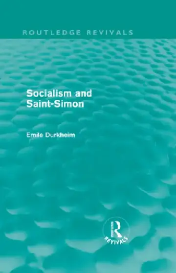 Cover of Socialism and Saint-Simon (Routledge Revivals)