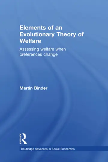 Cover of Elements of an Evolutionary Theory of Welfare