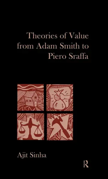 Cover of Theories of Value from Adam Smith to Piero Sraffa