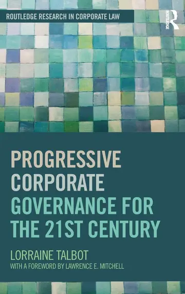 Cover of Progressive Corporate Governance for the 21st Century