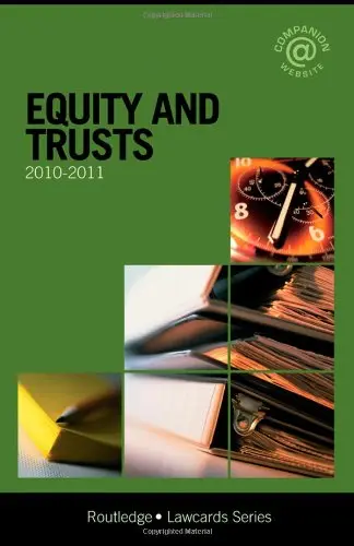 Cover of Equity and Trusts Lawcards 2010-2011