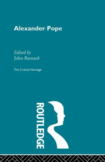 Cover of Alexander Pope