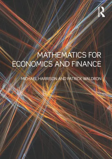 Cover of Mathematics for Economics and Finance