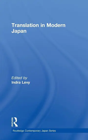 Cover of Translation in Modern Japan