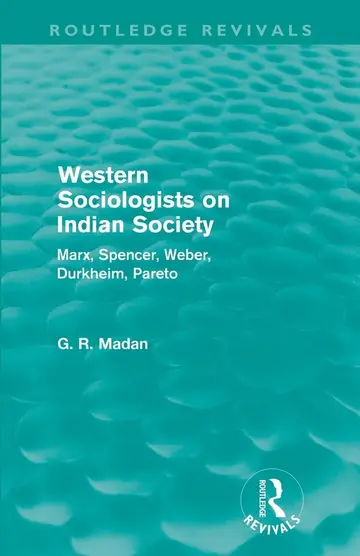 Cover of Western Sociologists on Indian Society