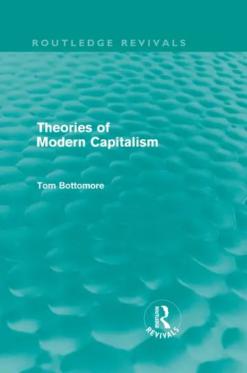 Cover of Theories of Modern Capitalism