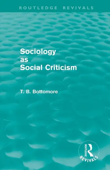 Cover of Sociology as Social Criticism