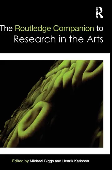 Cover of The Routledge Companion to Research in the Arts