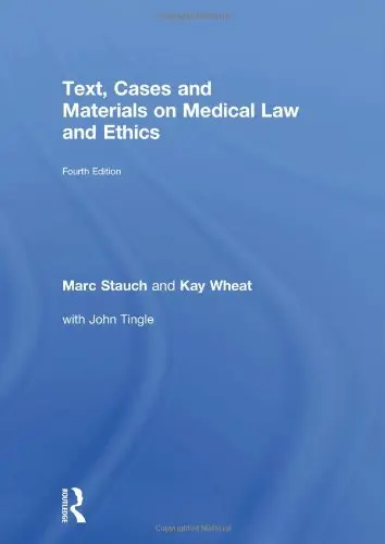 Cover of Text, Cases and Materials on Medical Law and Ethics