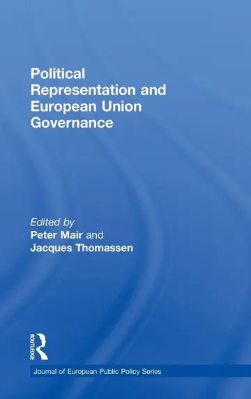 Cover of Political Representation and European Union Governance