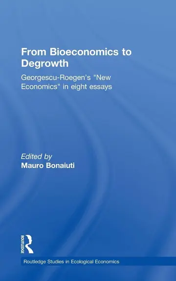 Cover of From Bioeconomics to Degrowth