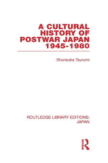 Cover of A Cultural History of Postwar Japan