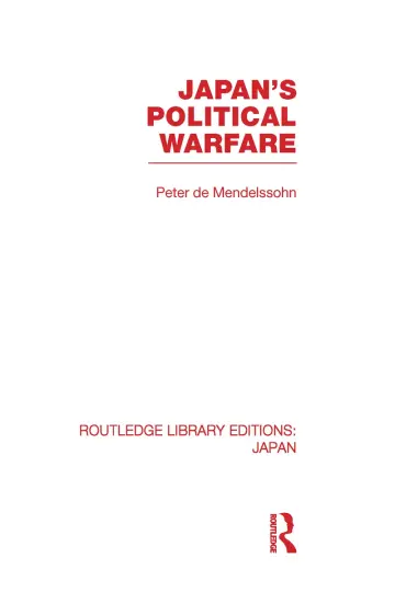 Cover of Japan's Political Warfare