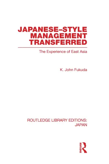 Cover of Japanese-Style Management Transferred
