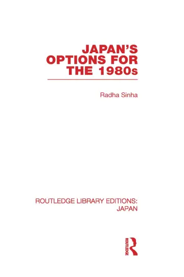 Cover of Japan's Options for the 1980s