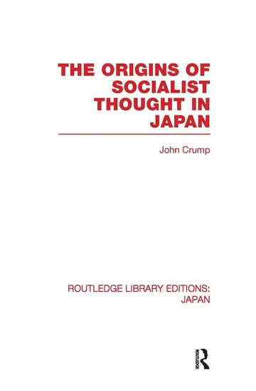 Cover of The Origins of Socialist Thought in Japan