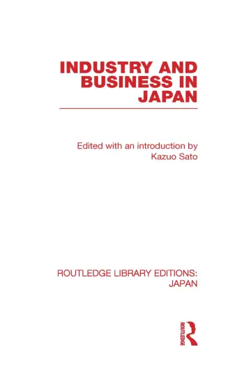 Cover of Industry and Business in Japan