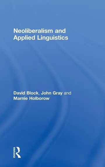 Cover of Neoliberalism and Applied Linguistics