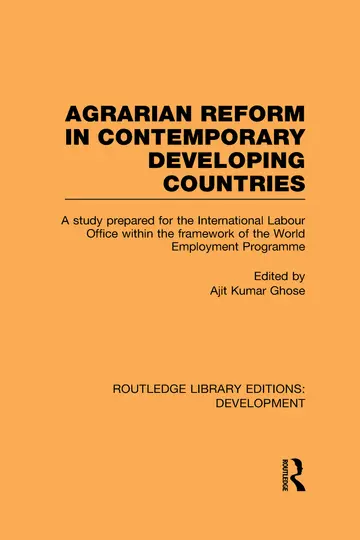 Cover of Agrarian Reform in Contemporary Developing Countries