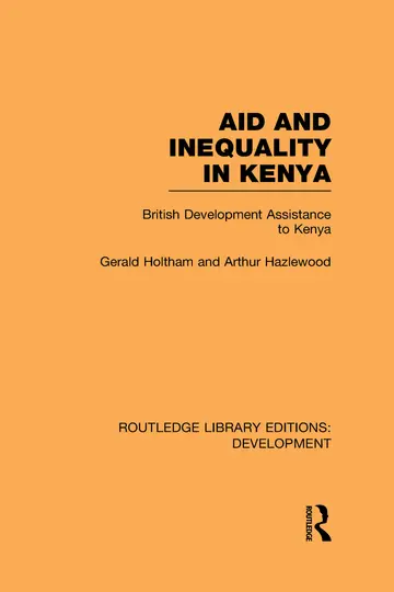 Cover of Aid and Inequality in Kenya