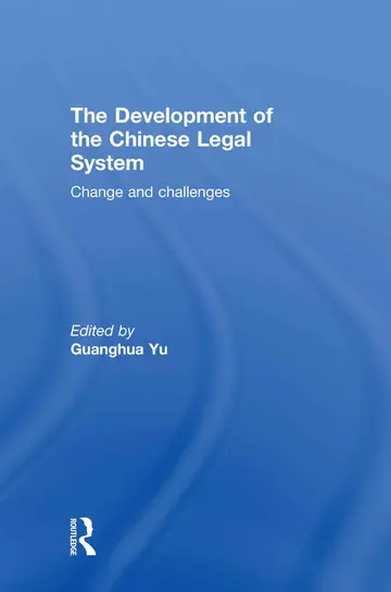 Cover of The Development of the Chinese Legal System