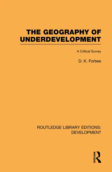 Cover of The Geography of Underdevelopment