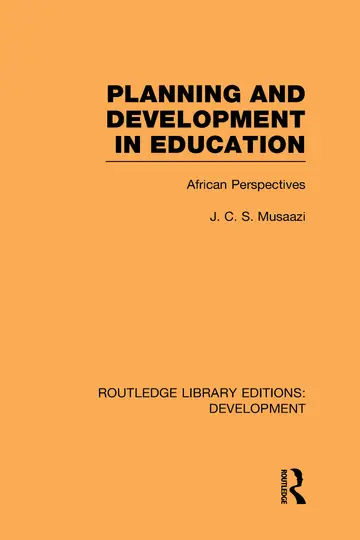 Cover of Planning and Development in Education