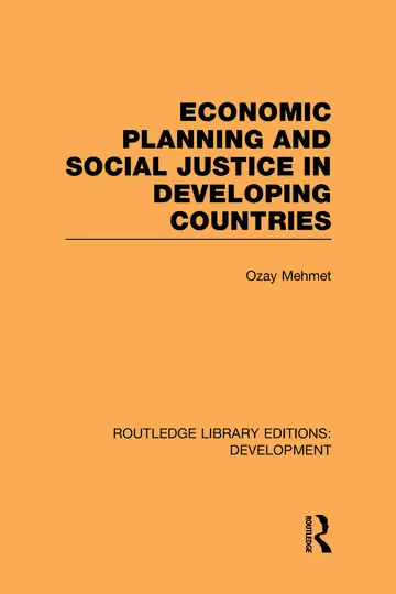 Cover of Economic Planning and Social Justice in Developing Countries