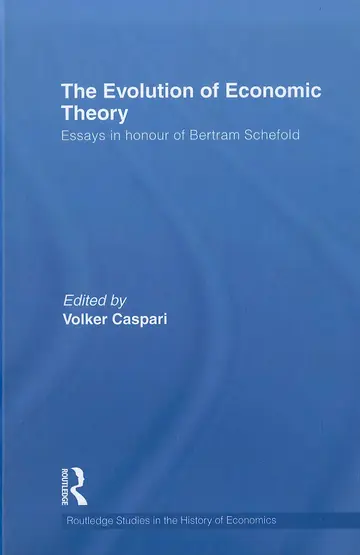 Cover of The Evolution of Economic Theory